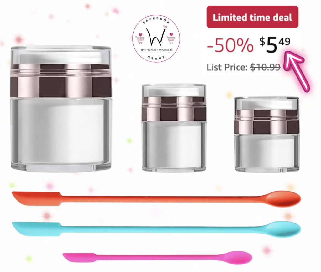 3-pack of Airless Cosmetic Containers!